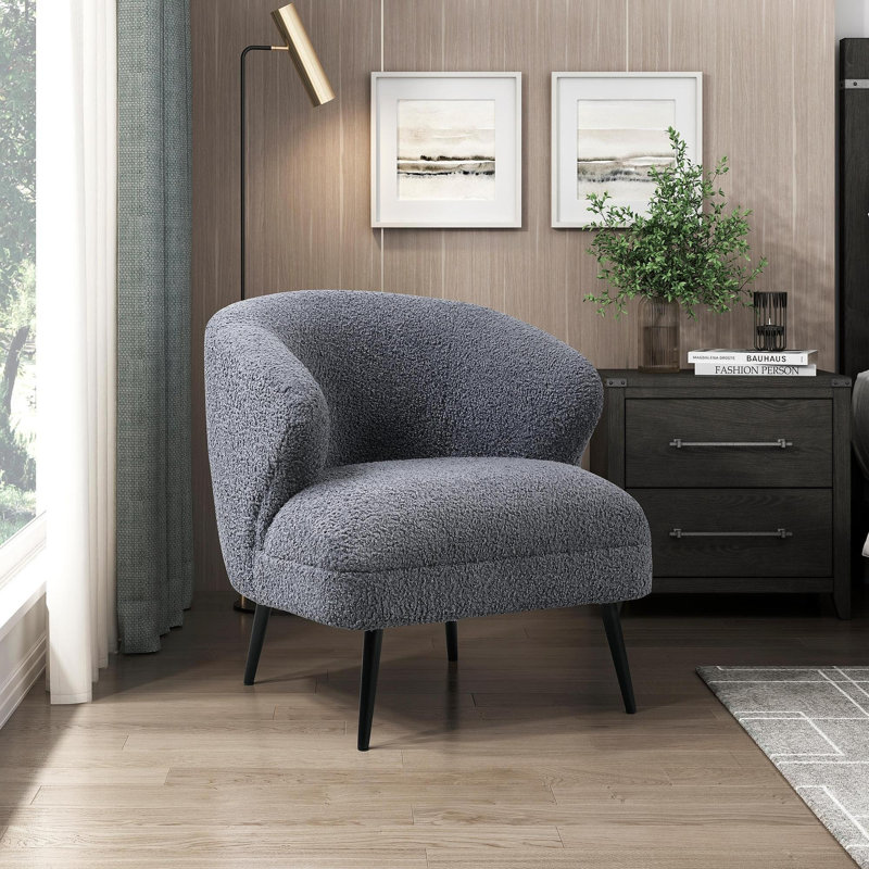 Fauteuil d'appoint Luxury Luxury, Gris foncé