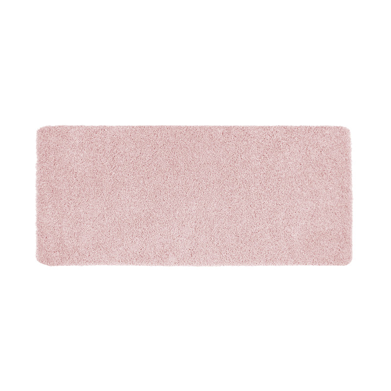 Buddy Teal Curve Bath Mat 50x80cm, 60cm W x 100cm L, Pink