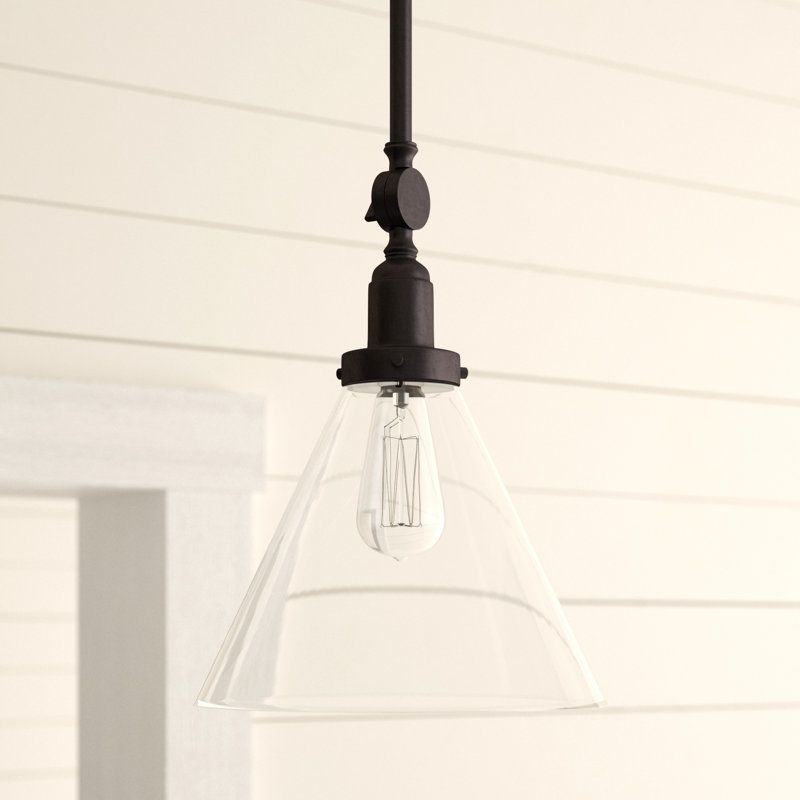 Luminaire suspendu 1 lumière Savra House Drake en bronze anglais, Bronze anglais