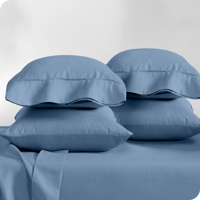 Ultra-Soft Microfiber Pillowcase, Coronet Blue, 4 Standard Pillowcases
