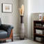Vase de plancher en rotin tissé à la main pour décoration intérieure de style bohémien style bord de mer