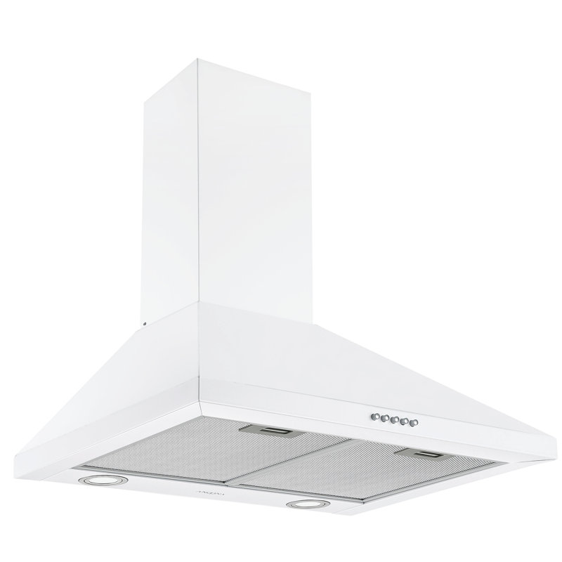 Hotte murale convertible 24 pouces 440 CFM, Blanc