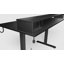 Electric Height Adjustable Standing Desk With Power Outlet And Led Light , Home Office Desk with Large Monitor Shelf-117664311