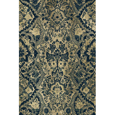 Tapisserie baroque en indigo vieilli I