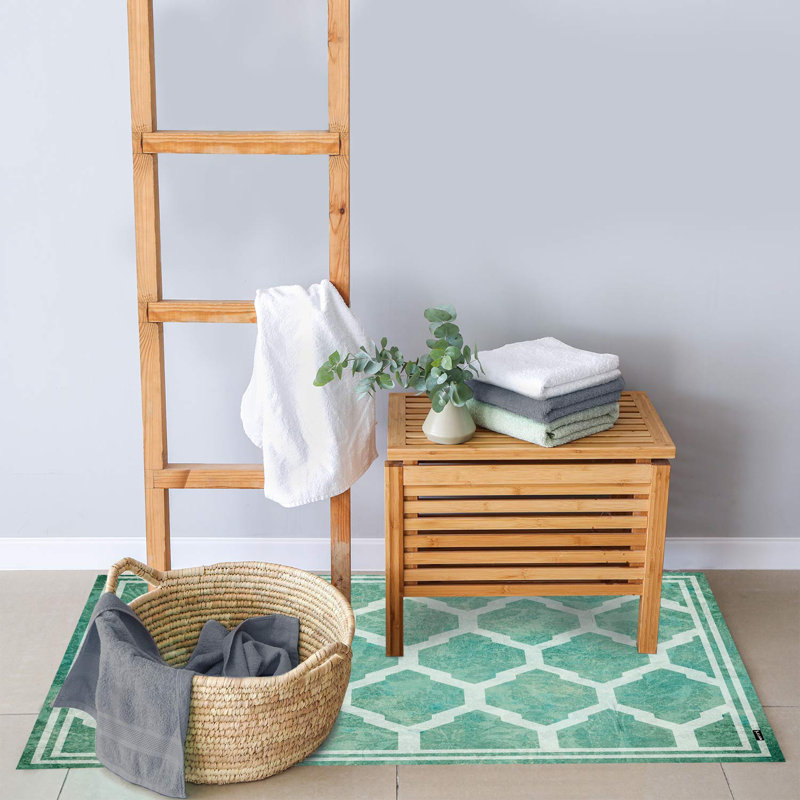 Dimmick Non-Slip Geometric Doormat, 65 x 85 cm