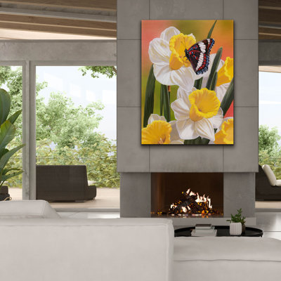 " Daffodils Butterfly " by William Vanderdasson