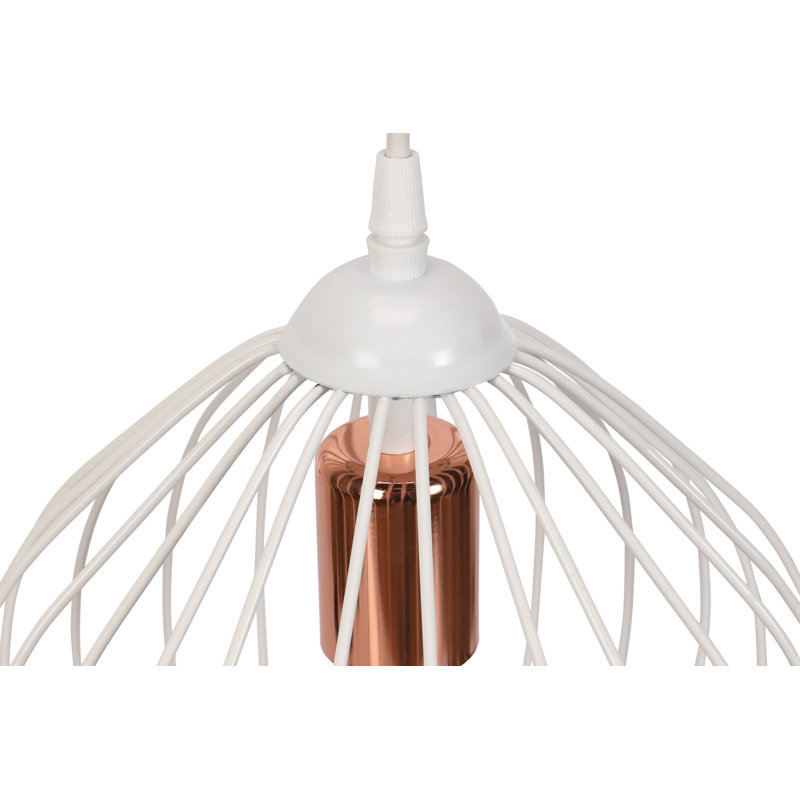 Luminaire suspendu sphérique 3 lumières, Blanc