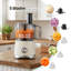 Robot culinaire 10 tasses, hachoir à légumes 600W pour trancher, pièces lavables au lave-vaisselle-125102028