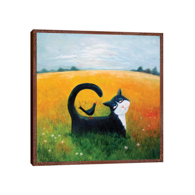 Blue Cat 1 Piece Painting on Canvas