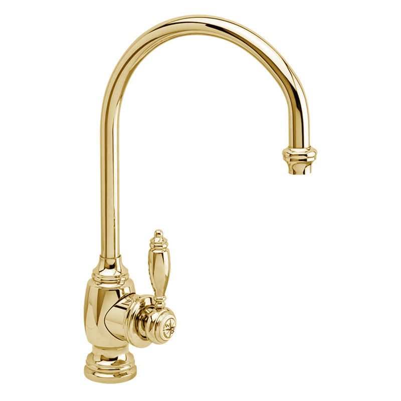 Hampton Kitchen Faucet, Satin Brass