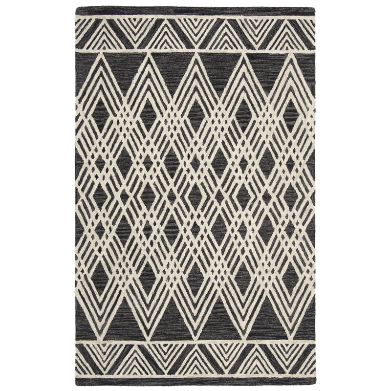 Vedika Hand Tufted Wool Southwestern Rug, Rectangle 2'6" x 5'