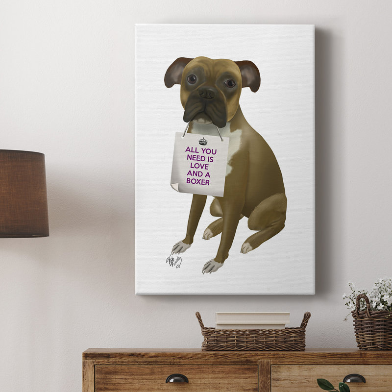 Love and Boxer - galerie sur mesure, H 60 po x l 40 po