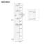 Étagère d'angle moderne de 83,4 po de hauteur, bibliothèque d'angle à 5 niveaux avec éclairage à DEL, étagère de rangement sur pied, présentoir de plante à angle ouvert pour petit espace de salon, coin mural, bureau à domicile-698600101