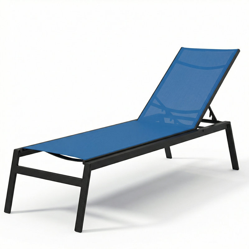 Méridienne, Bleu royal / noir mat