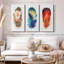 «Feather Patterns Splatter» sur toile-135405616