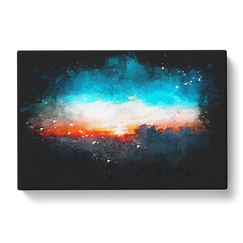 Sunset Behind the Clouds - Wrapped Canvas, 30cm H x 45cm W x 4cm D
