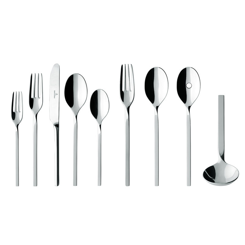 New Wave 64 Piece Flatware Set, Service for 12