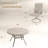 4-Person Outdoor Patio Dining Set With Swivel Chairs-847210069