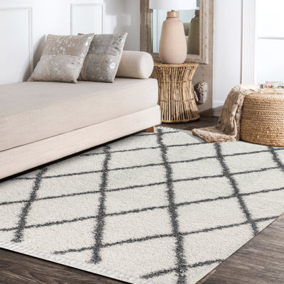 Tapis crème / gris Cantera
