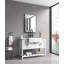 Meuble-lavabo autoportant simple avec plateau en bois massif 48,19 po Berenbaum-918966330-918966331