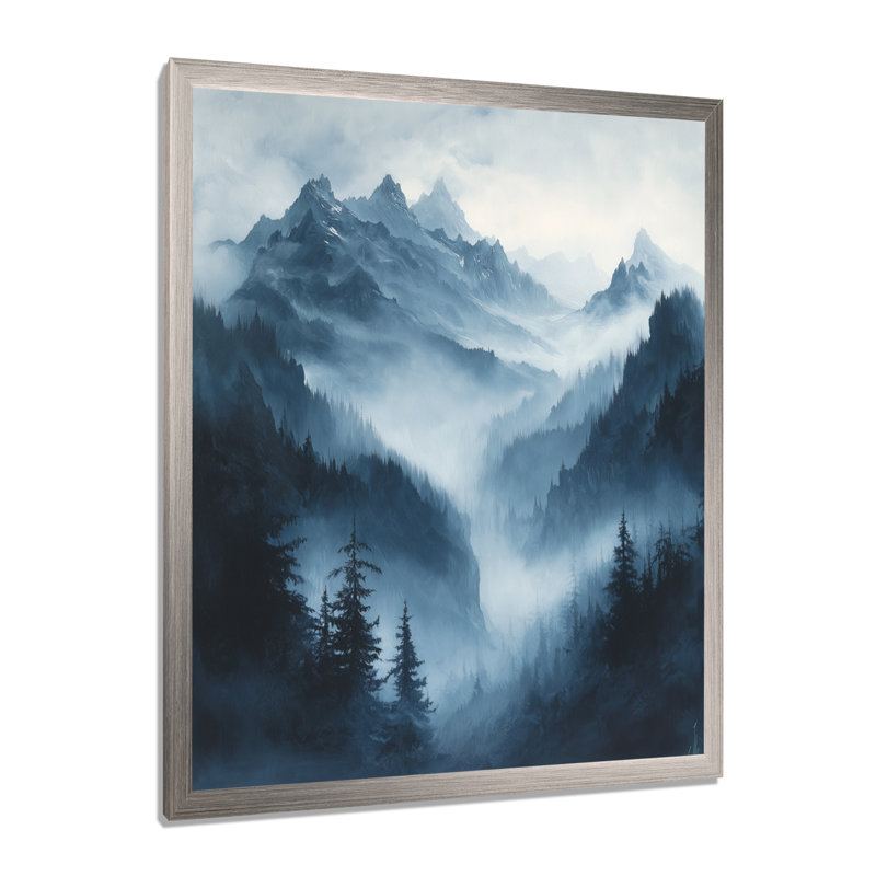 Décoration murale Girlene - Paysages, H 44 po x l 34 po, Picture Frame Print, Argent argent