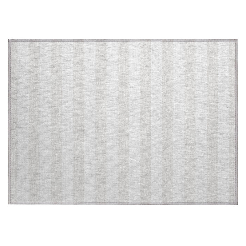 Tapis intérieur lavable rayé ivoire 2 pi x 3 pi