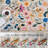 Nature Voja Floral Non-Slip Machine Washable Colorful Modern Area Rug in White for Living Room, Bedroom, Hallway Runner, Entryway Rugs-1195127303