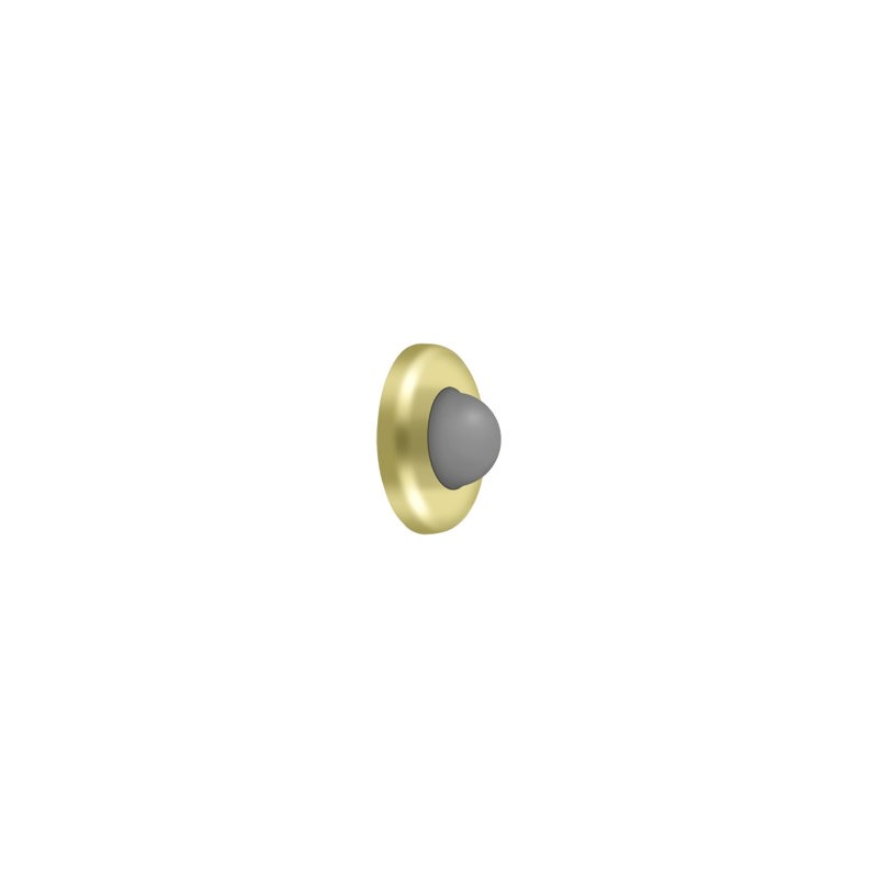 Door Stop, Polished Brass