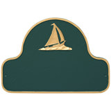 Sailboat Arch Address Sign Plaque