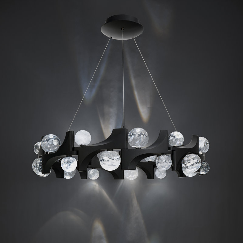 Amorina 24 - Light LED Pendant, Black