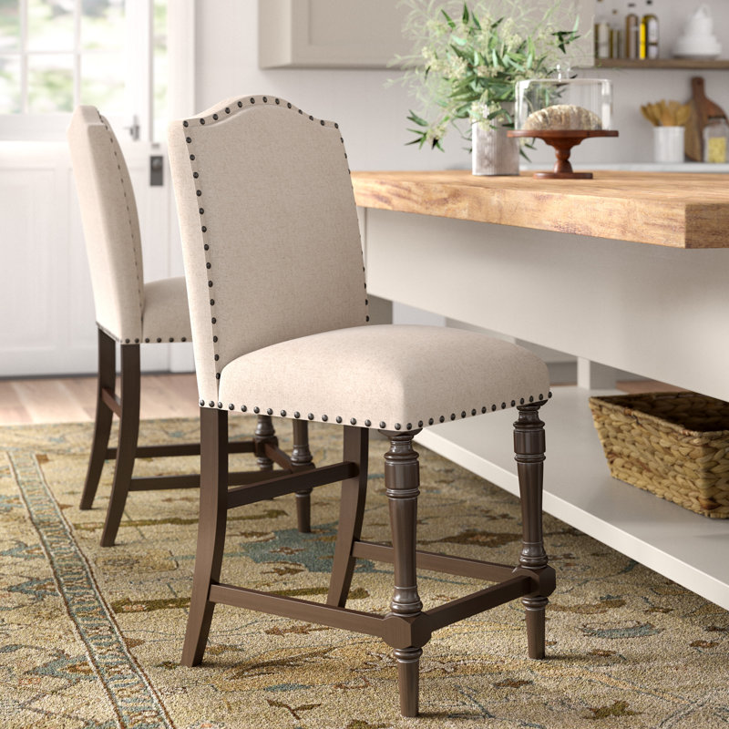 Jabree Upholstered Counter Stool, Espresso 
