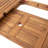 Outdoor 6-Seater Acacia Wood Expandable Dining Set With Cushions,Sandblasted Natural And Beige