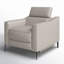 Fauteuil inclinable électrique en cuir Anisia-2037543851