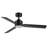 Bubacarr  48'' Matte Black Ceiling Fan with LED Light and Remote Control