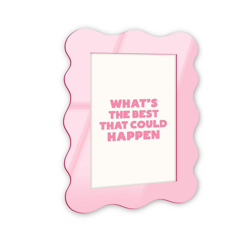 Cadre mural en acrylique Peak Potentiel de NOTORIART, Rose, H 27,5 po x l 19,5 po, Courbée