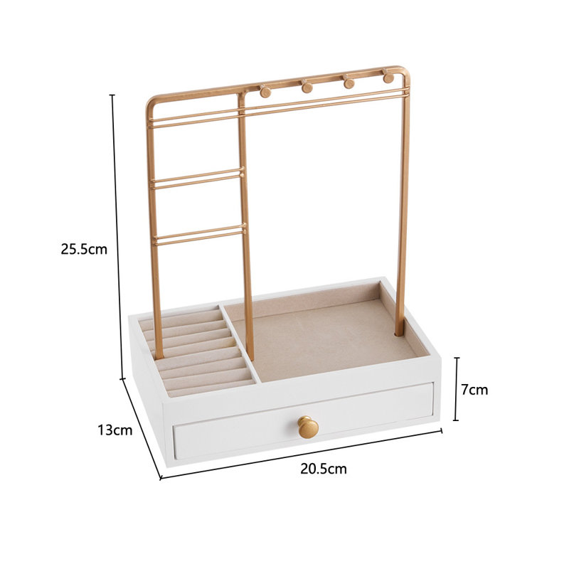 Wood Jewelry Organizer Tray + Portable