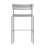 Mawadah Modern Commercial Grade 2 Slat Indoor/Outdoor Steel Bar Stool-317042247