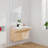 32" ADA-Friendly Wall-Mounted Single Bathroom Vanity with Integrated Resin Sink and Side Handles-151039174-141486710