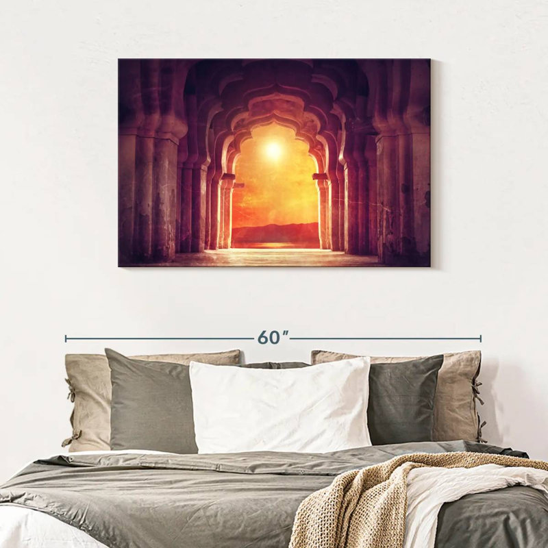 Adella Hindu Temple Arch, 30" H x 45" W