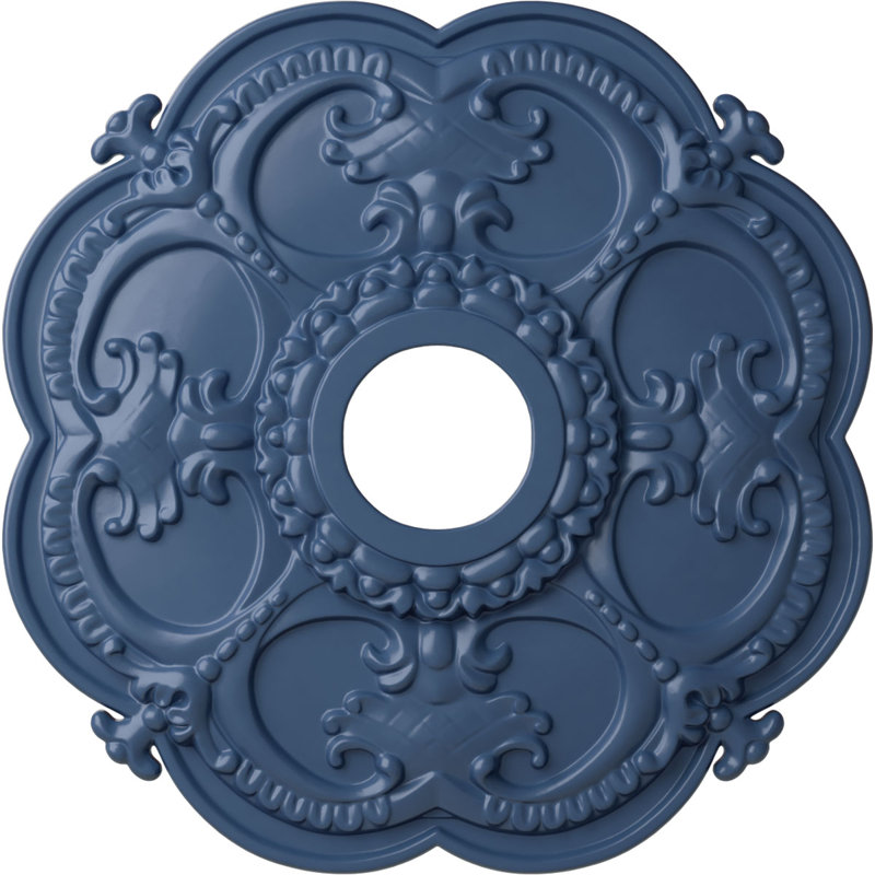 Endurathane Rotherham Ceiling Medallion, 18"OD x 3 1/2"ID x 1 1/2"P (Fits Canopies up to 3 1/2"), Hand-Painted Americana Finish