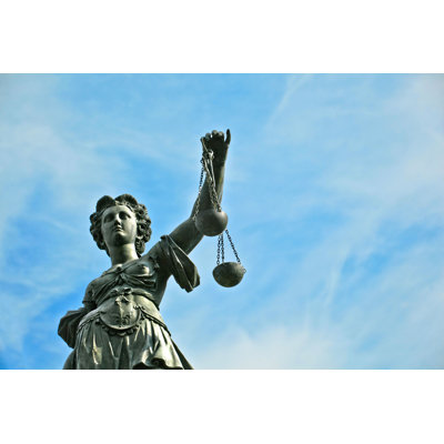 Dame justice à Francfort par Meinzahn - peinture sur toile tendue
