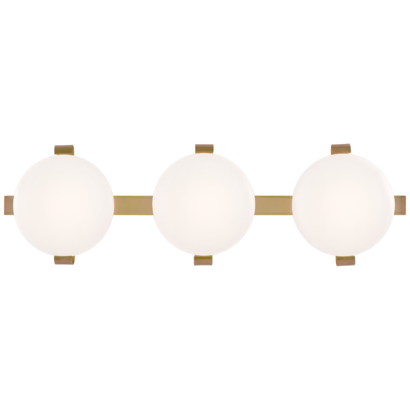 Marisol 3 - Light LED Bath Bar, Soft Brass