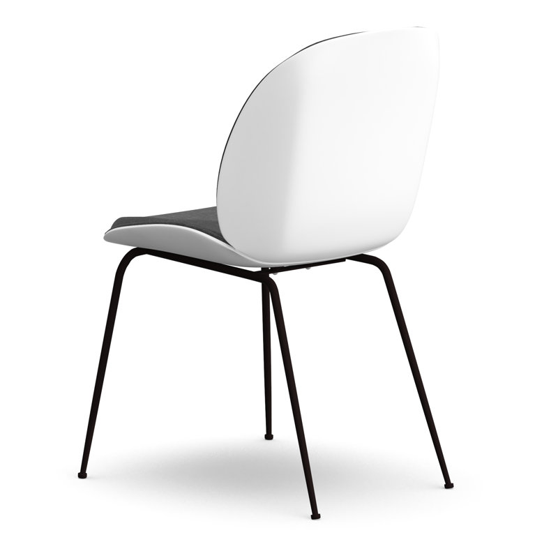 Chaise d'appoint rembourrée Hatfield, Blanc / Gris