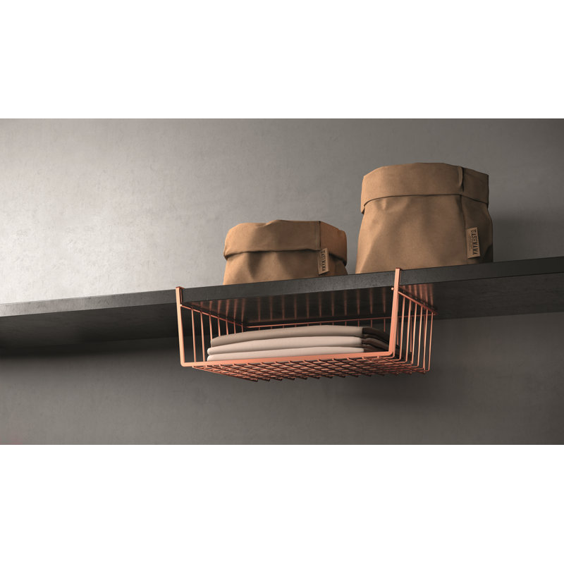 Kanguro Cupboard Basket 40 cm Copper-Coloured, Set of 2