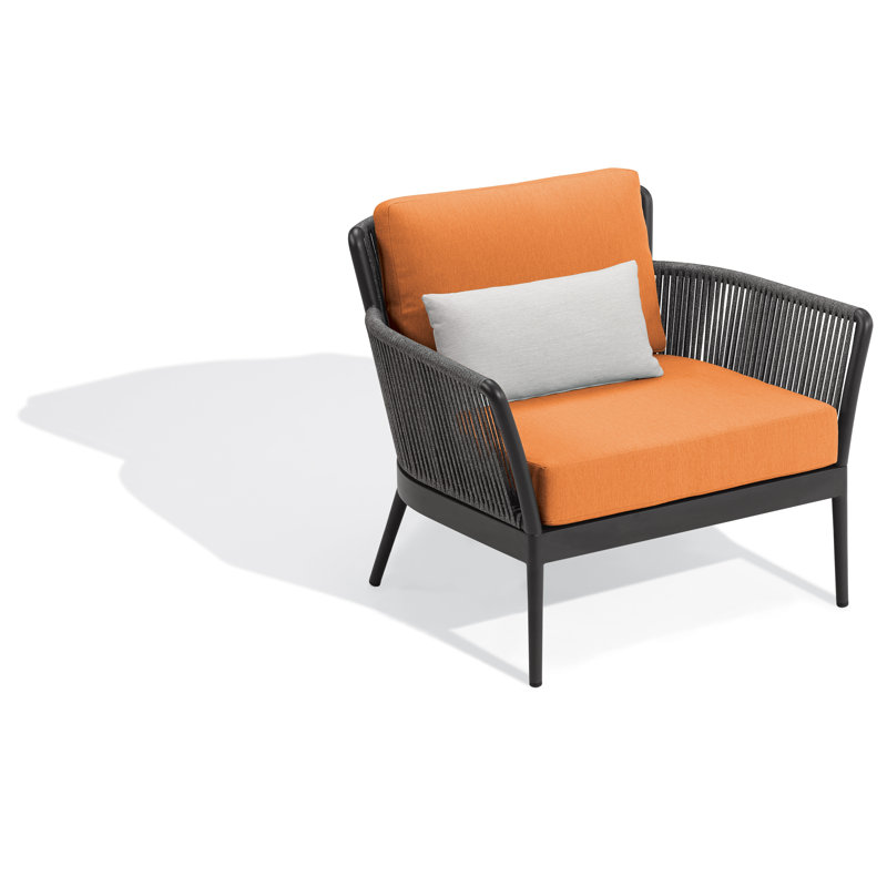 Nette Outdoor Lounge Chair, Yes, Tangerine