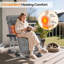 Très grande chaise chauffée zéro gravité XXL, chaise longue pliante inclinable de patio de 33 po, support 500 lb-133491010