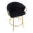 Swivel Upholstered Counter Stool with Metal Frame-2036919323