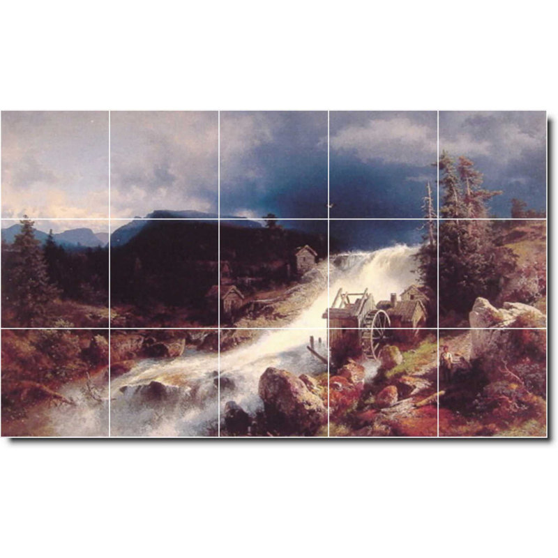 Carreau de peinture murale 40 po x 24 po 8 po x 8 po, Country 04260