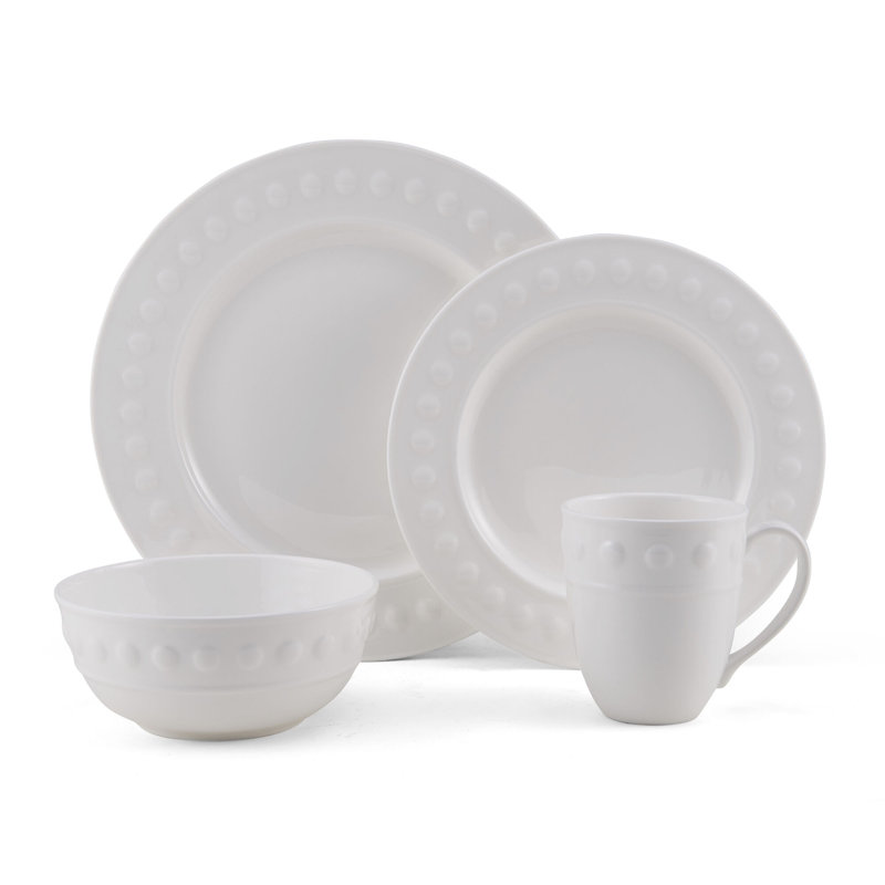Cora 16-Piece Stoneware Dinnerware Set, Service for 4