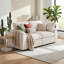 Canapé-lit moderne en chenille de 72,8 po, canapé 2 places avec structure en bois massif, canapé rembourré à assise profonde avec coussin décoratif, mobilier de salon pour appartement, chambre à coucher-132685435